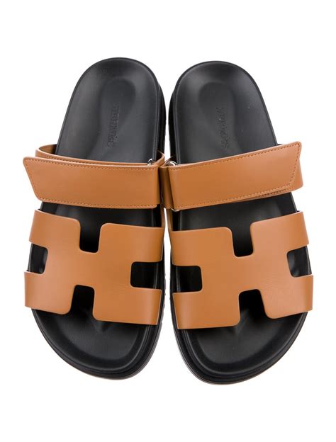 hermes leather slides|hermes slides chypre.